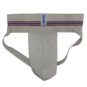 VTG The Duke Mens Small Red White Blue Stripe Band Jockstrap Athletic Supporter
